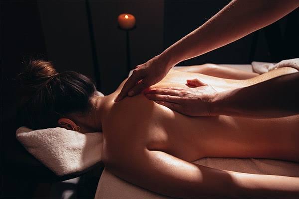 Sessão de massagem de relaxamento